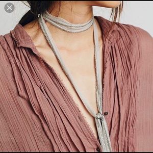 Free People Chain Skinny Scarf/ Necklace